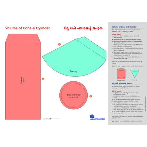 Make Volume of Cone & Cylinder Model (50 Nos.)