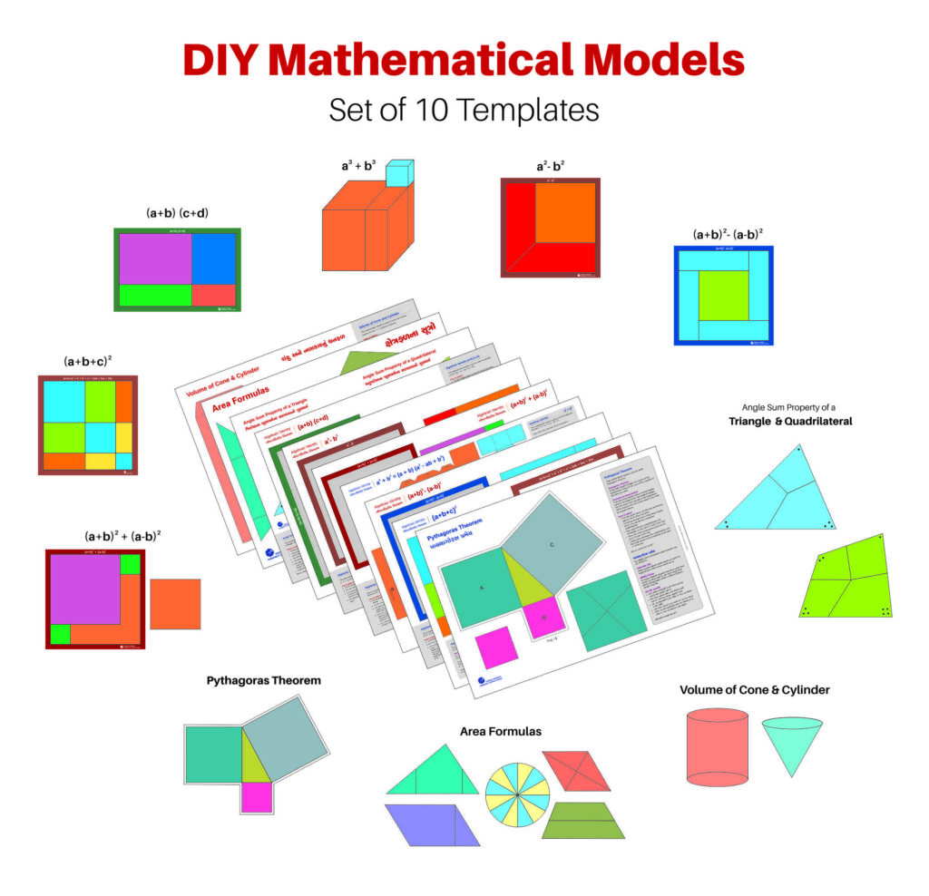 Diy Math Instruments In Statistics DIY Mathematical Model (16 Nets, 20 Models) – Science Shop