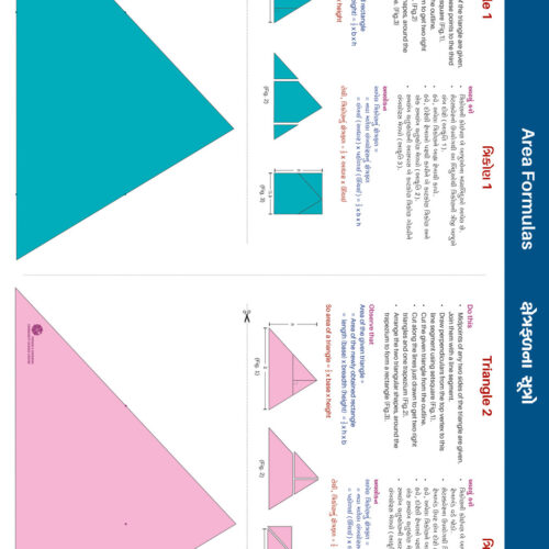 Area Formulas : Triangle 1 & 2 (50 Nos.)